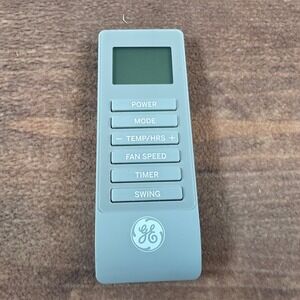 GE AC Remote Control Gray Excellent LCD Screen Swing Timer Functions